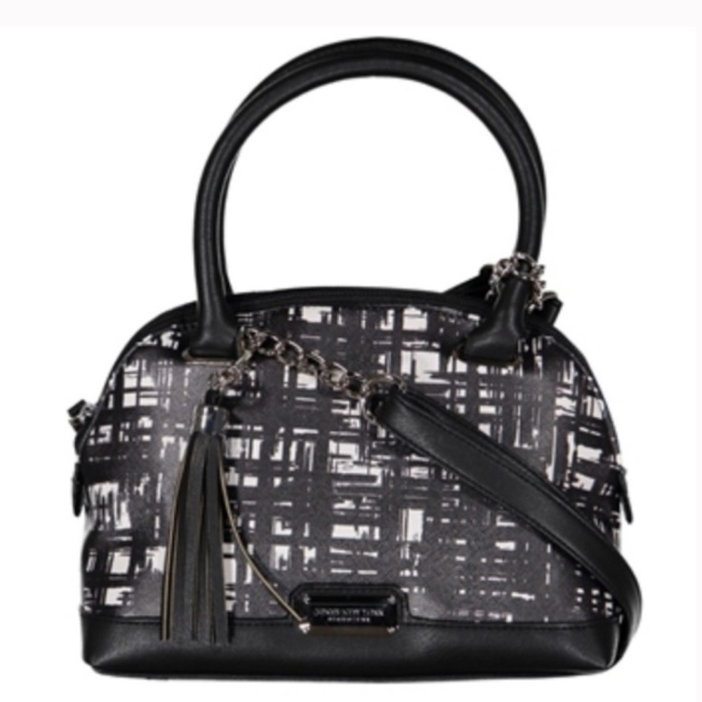 JONES NEW YORK BAG DOME BLACK WHITE